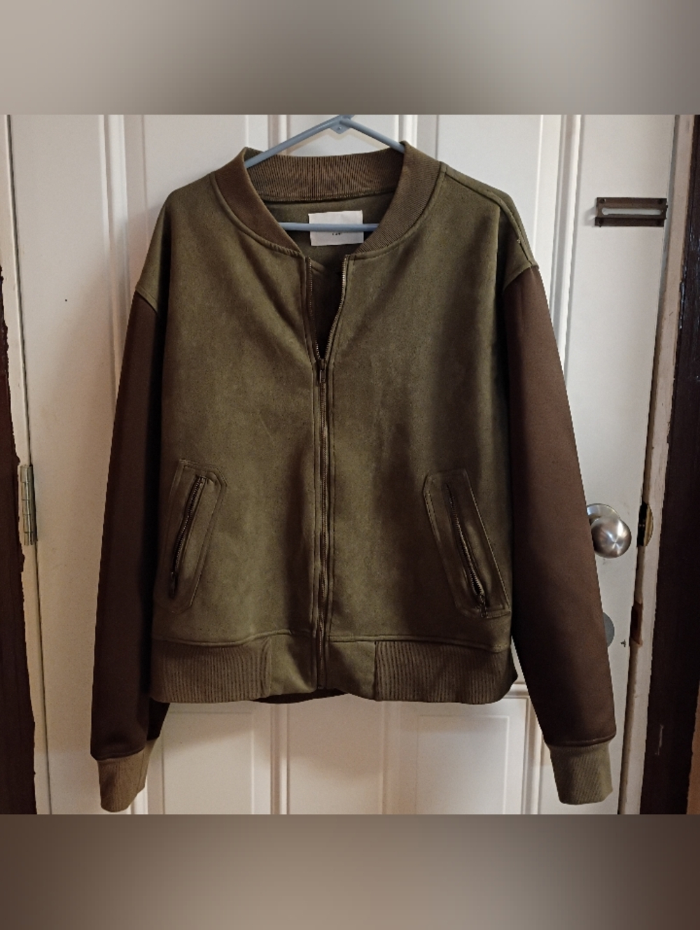 2/$10 Passport Olive Green Bomber Jacket XL